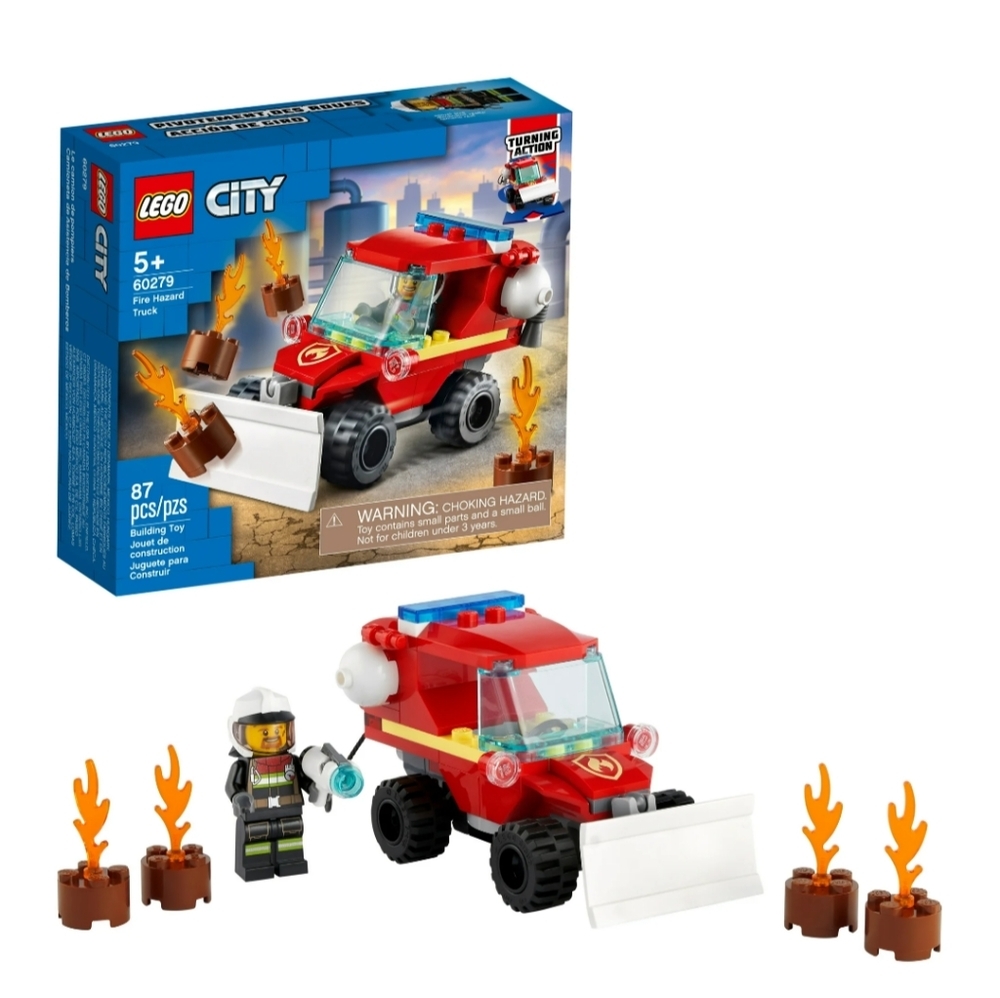 Lego City 60279 Fire Hazard Truck Building Toy